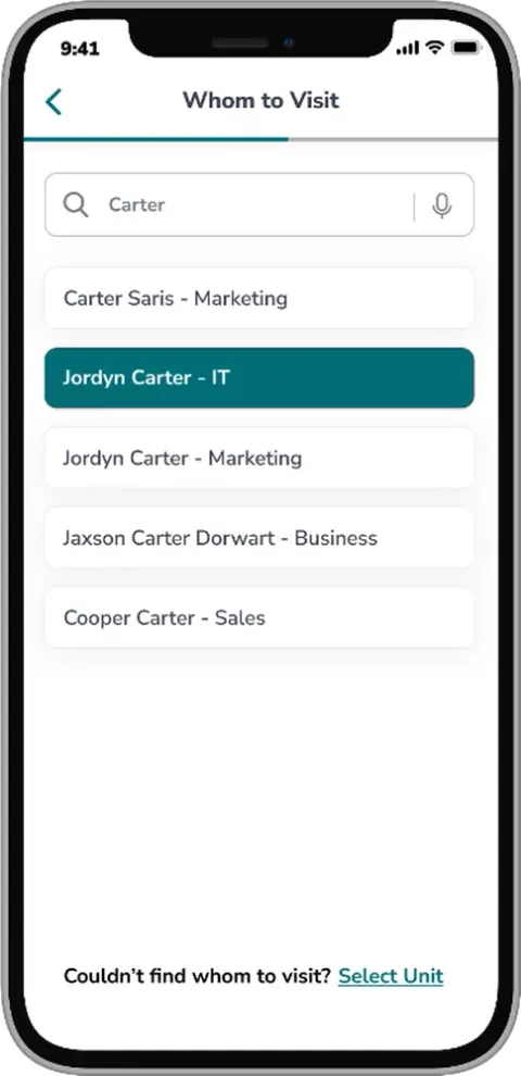BelleVie app: Host lookup
