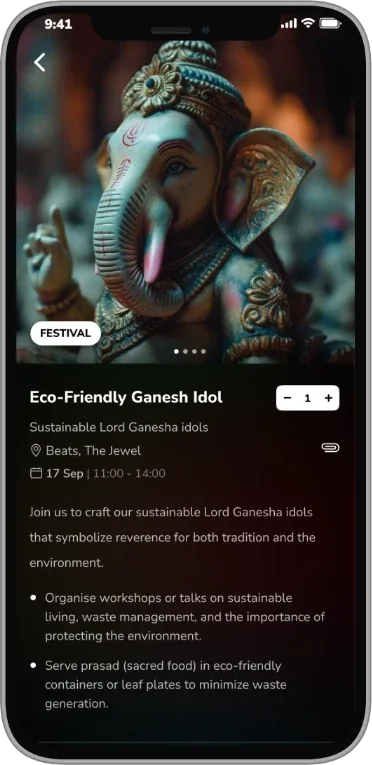 BelleVie app: Community events